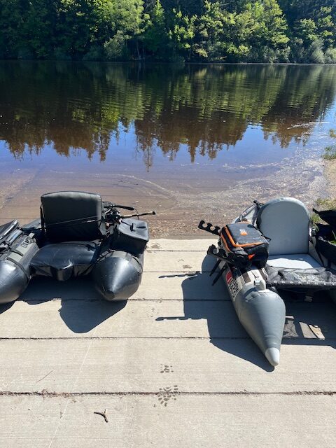 Pêche en float tube au lac de Faux